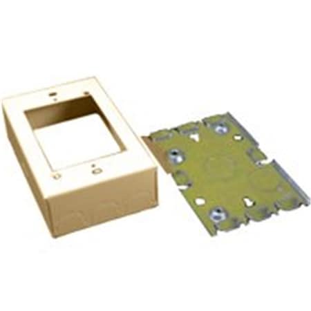 Wiremold Ivory Deep Outlet Box 1.37 In. 1684398